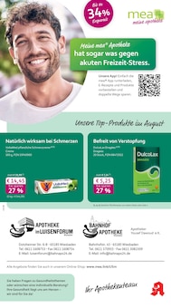 Aktueller mea - meine apotheke Prospekt "Unsere August-Angebote" für Wiesbaden Aktueller mea - meine apotheke Prospekt für Wiesbaden mit Seiten