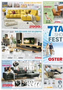 Sitzmöbel im aktuellen Ostermann Prospekt (Dortmund) Sitzmöbel im Ostermann Prospekt "7 TAGE SHOPPING FESTIVAL" mit 12 Seiten (Dortmund)