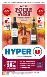 Prospectus Hyper U à Caragoudes, "Votre foire aux vins", 96 pages, 24/09/2024 - 06/10/2024