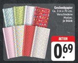 Geschenkpapier Angebote bei E center Zwickau für 0,69 €