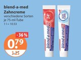 Zahncreme im V-Markt Prospekt Zahncreme von blend-a-med im aktuellen V-Markt Prospekt für 0,79 €