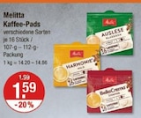 Kaffee-Pads von Melitta im aktuellen V-Markt Prospekt für 1,59 €