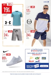 Promos Sergio Tacchini dans le catalogue "PRIX D'AMI POUR VOTRE ÉTÉ EN FAMILLE !" de Intersport à la page 3 Promos Sergio Tacchini dans le catalogue "PRIX D'AMI POUR VOTRE ÉTÉ EN FAMILLE !" de Intersport à la page 3