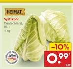 Netto Marken-Discount Wegberg - Spitzkohl Angebot im Prospekt Spitzkohl bei Netto Marken-Discount im Wegberg Prospekt für 0,99 €