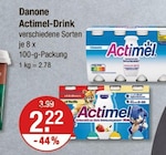 Actimel-Drink von Danone im aktuellen V-Markt Prospekt für 2,22 €