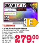 4K-UHD-TV D50U960B2CW Angebote von TELEFUNKEN bei E center Rastatt für 279,00 €