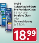 Aufsteckzahnbürste Pro Precision Clean im Rossmann Prospekt Aufsteckzahnbürste Pro Precision Clean von Oral-B im aktuellen Rossmann Prospekt für 18,99 €