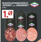 Delikatess Guts-Kräutersülze oder Rotwurst oder Herrenwurst Angebote von Steinhaus bei Marktkauf Mülheim für 1,49 €