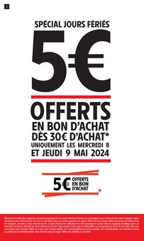 Prospectus Intermarché de la semaine "50% REMBOURSÉS EN BONS D'ACHAT SUR TOUT LE RAYON LESSIVE" avec 2 pages, valide du 30/04/2024 au 12/05/2024 pour Saint-Hippolyte-de-Montaigu et alentours