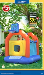 Prix et réduction Aire De Jeux Gonflable dans le prospectus Lidl en cours Offre Aire De Jeux Gonflable dans le catalogue Lidl du moment à la page 53