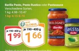 Pesto Angebote von Barilla bei GLOBUS Homburg für 1,66 €