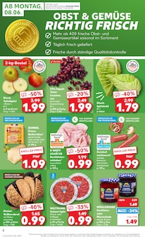 Grünländer Angebot im Kaufland Prospekt, gültig von 08.06.2026 bis 10.06.2026 Grünländer Angebot im aktuellen Kaufland Prospekt auf Seite 2