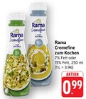 Cremfine zum Kochen 7% Fett Angebote von Rama bei E center Bensheim für 0,99 €
