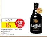 Bière blonde Casque d'Or - Caporal en promo chez Intermarché Castres à 1,85 €