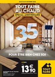 Catalogue Tout Faire à Castelnau-Magnoac, avec 12 pages Prospectus Tout Faire à Castelnau-Magnoac: "TOUT FAIRE AU CHAUD", 12} pages, 03/10/2026 - 31/10/2026