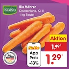 Bio Möhren von BioBio für 1,29 € bei Netto Marken-Discount im Angebot Bio Möhren von BioBio im aktuellen Netto Marken-Discount Prospekt