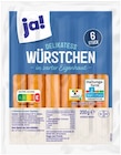 6 zarte Würstchen von ja! im aktuellen REWE Prospekt