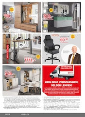 Aktueller Möbelzentrum Pforzheim Prospekt mit Bürostuhl, "Kommen, sehen, erleben!", Seite 14