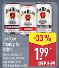 Ready to drink Black Cherry Angebote von Jim Beam bei ALDI Nord Leipzig für 1,99 €