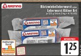 Röstzwiebelleberwurst oder Leberwurst Kölner Art bei EDEKA im Höhn Prospekt für 1,25 €