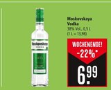 Vodka Angebote von Moskovskaya bei Marktkauf Konstanz für 6,99 €