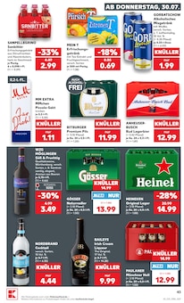 Bitburger im aktuellen Kaufland Prospekt (Frankfurt (Oder)) Bitburger im Kaufland Prospekt "Hier bin ich richtig" mit 66 Seiten (Frankfurt (Oder))