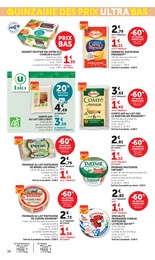 Prix et réduction Lait Bio dans le prospectus Super U en cours Offre Lait Bio dans le catalogue Super U du moment à la page 16