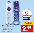 Deospray Angebote von Nivea bei Netto Marken-Discount Troisdorf für 2,49 €