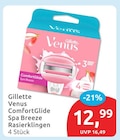 ComfortGlide Spa Breeze Rasierklingen von Gillette Venus für 12,99 € bei budni im Angebot ComfortGlide Spa Breeze Rasierklingen von Gillette Venus im aktuellen budni Prospekt