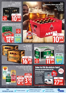 Bier im EDEKA Prospekt "Top Angebote" mit 28 Seiten (Rostock)