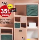 Étagère 6 cases Mix’n Modul 67.6x32x100.5cm en promo chez Maxi Bazar Cannes à 35,99 €