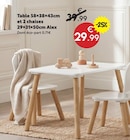 Table et 2 chaises Alex - Maxi Bazar Table et 2 chaises Alex à 29,99 € dans le catalogue Maxi Bazar