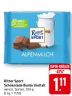 Schokolade Bunte Vielfalt Angebote von Ritter Sport bei EDEKA Bietigheim-Bissingen für 1,11 €