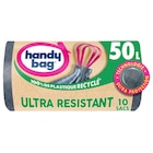 Sac poubelle ultra-résistant 50L - HANDY BAG en promo chez Carrefour Saint-Maur-des-Fossés à 3,39 €