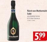 Fürst von Metternich Sekt Angebote bei famila Nordost Celle für 5,99 €