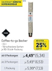 Coffee-to-go Becher Angebote von Rioba bei Metro Gummersbach für 5,34 €