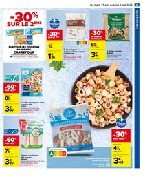 Offre Crevettes surgelées dans le catalogue Carrefour du moment à la page 23
