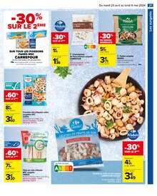 Promo Crevettes surgelées dans le catalogue Carrefour du moment à la page 23