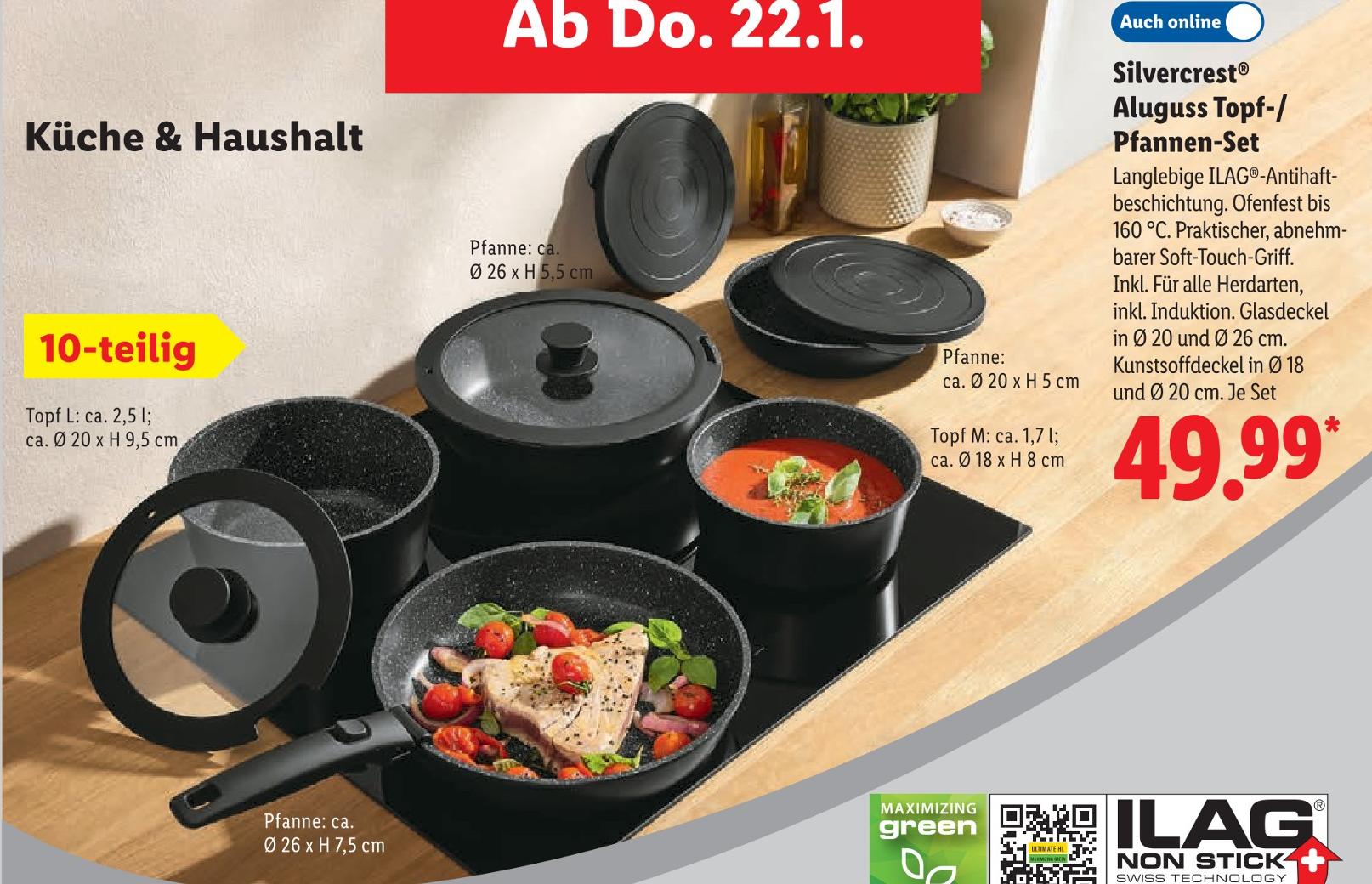 Aluguss Topf-/Pfannen-Set