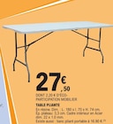 Table pliante dans le catalogue E.Leclerc