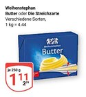 Butter im Angebot bei GLOBUS in Plauen Butter Angebote von Weihenstephan bei GLOBUS Plauen für 1,11 €