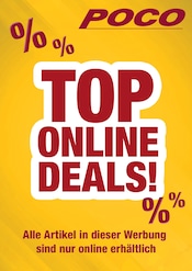 Aktueller POCO Prospekt mit Blumentopf, "TOP ONLINE DEALS!", Seite 1