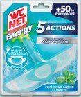 Bloc WC Energy 5 Actions Fraîcheur Givrée et Menthe - WC NET - Intermarché Super à Saint-Chamond Bloc WC Energy 5 Actions Fraîcheur Givrée et Menthe - WC NET en promo chez Intermarché Super Saint-Chamond à 0,29 €