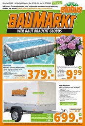 Globus-Baumarkt Prospekt für Dessau-Roßlau mit 24 Seiten Globus-Baumarkt Prospekt für Dessau-Roßlau: "WER BAUT BRAUCHT GLOBUS", 24 Seiten, 26.06.2022 - 02.07.2022