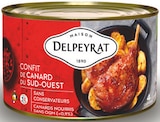 Confit de canard du sud-ouest - DELPEYRAT en promo chez Carrefour Noisy-le-Sec à 17,96 €