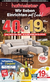 hofmeister Möbel & Einrichtung Prospekt der aktuellen Woche mit 12 Seiten, gültig von 17.12.2025 bis 31.12.2025, in Pleidelsheim und Umgebung Aktueller hofmeister Möbel & Einrichtung Prospekt in Pleidelsheim und Umgebung, "WIR LIEBEN EINRICHTEN MIT EUCH!" mit 12 Seiten, 17.12.2025 - 31.12.2025