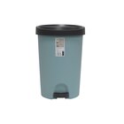 Poubelle 45L en plastique bleu - CARREFOUR HOME - Carrefour Poubelle 45L en plastique bleu - CARREFOUR HOME à 15,99 € dans le catalogue Carrefour