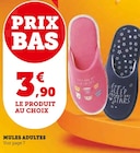 Mules adultes en promo chez Super U Angoulême à 3,90 €