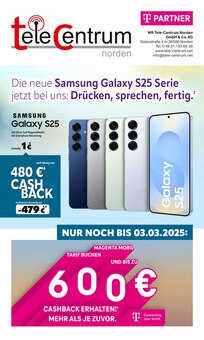 WR Tele-Centrum Norden GmbH & Co.KG Prospekt Die neue Samsung Galaxy S25 Serie jetzt bei uns: Drücken, sprechen, fertig. mit  Seiten in Aurich und Umgebung