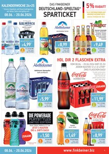 Coca Cola im aktuellen Finkbeiner Prospekt (Konstanz) Coca Cola im Finkbeiner Prospekt "DIE DURSTSTRECKE ENDET HIER" mit 12 Seiten (Konstanz)